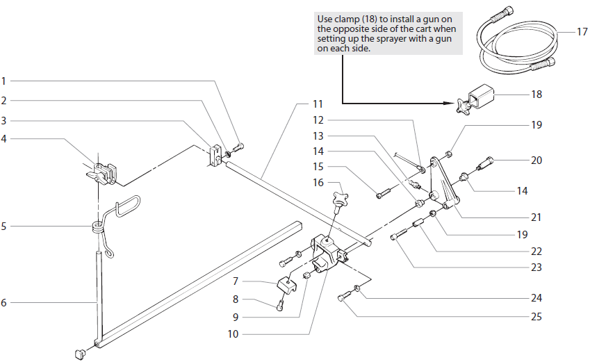 PowrLiner 6950 Second gun assembly